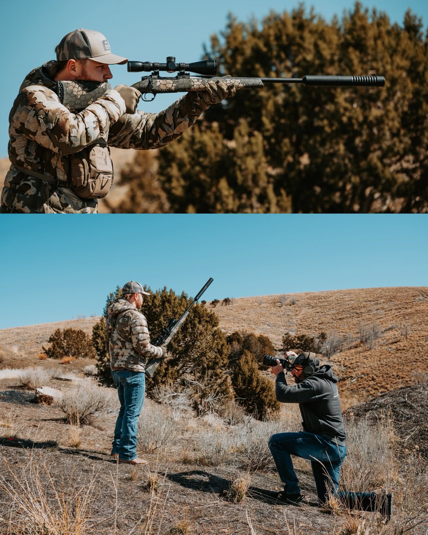 Outdoor portrait during a guided hunting shoot