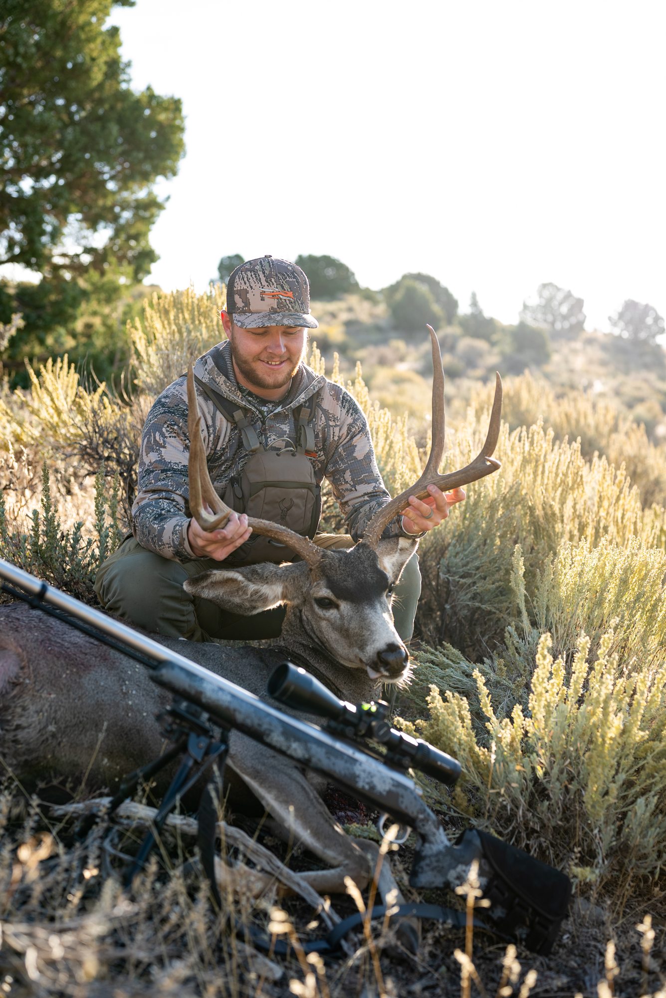 Bow and hunting equipment detail